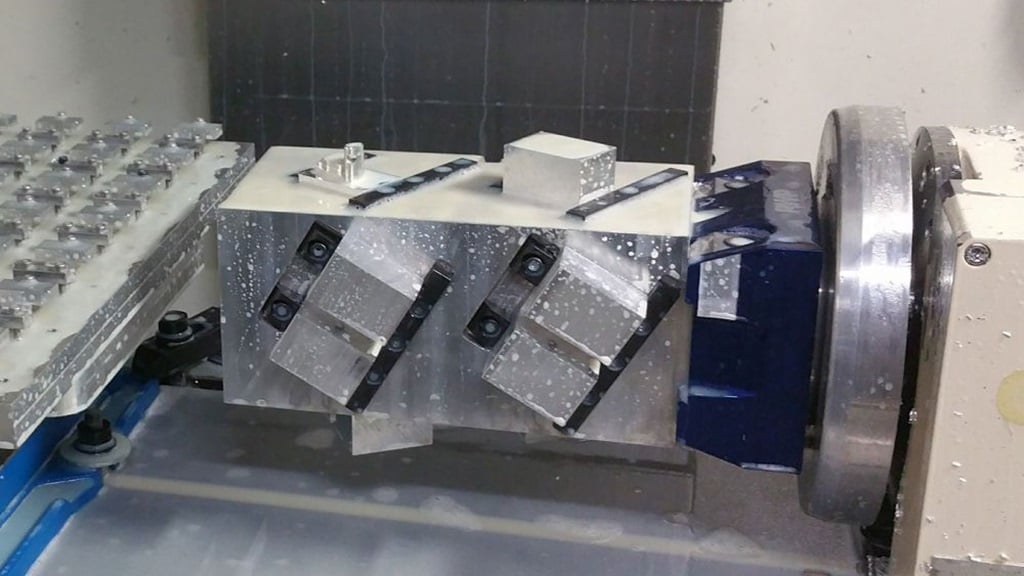 High precision CNC machining of finished parts for client Gevenalle.