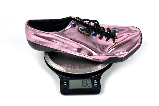 custom shoe design weighs far less than standard