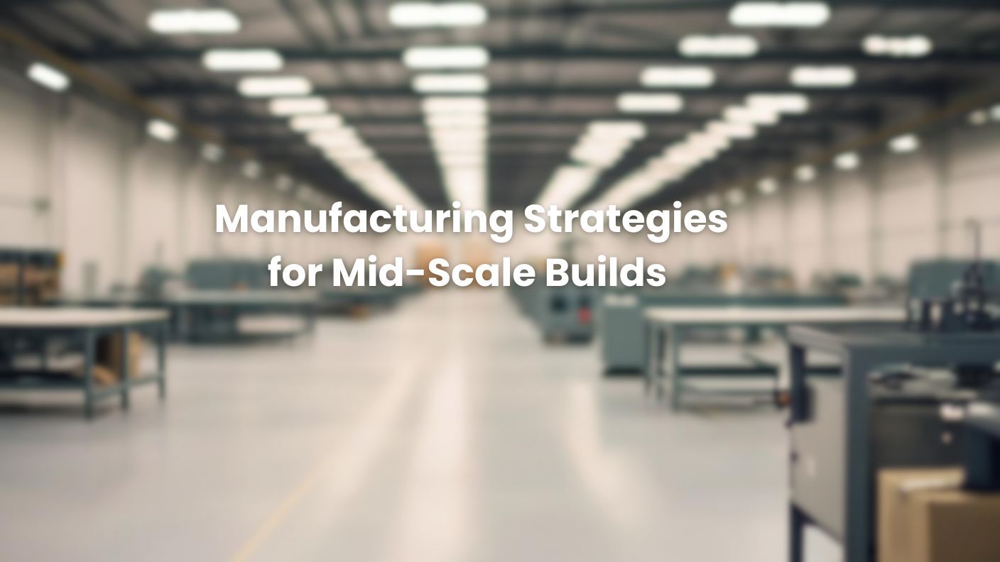 manufacturing for mid scale builds